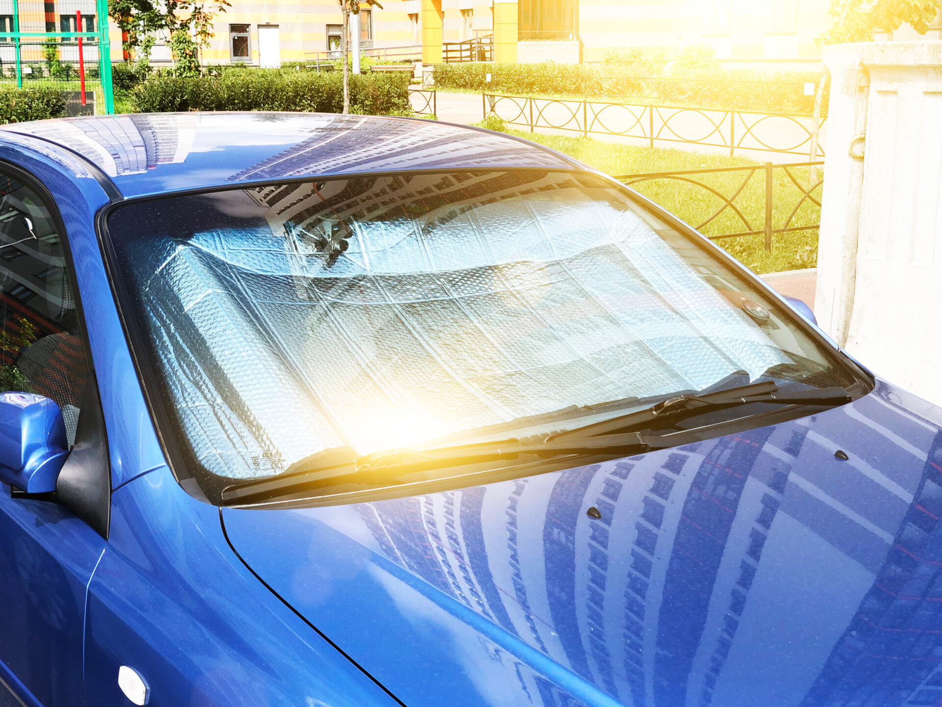 Coche con parasol